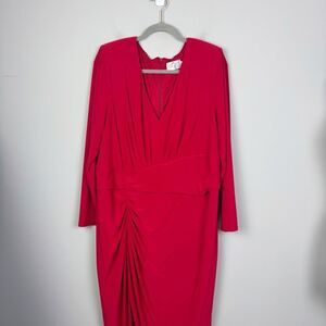 ELIZA J | NEW Elegant Long Red Dress Cinched Women’s Size 18W